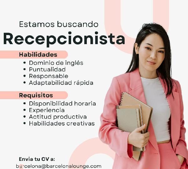 AMPLIAMOS EQUIPO EN LOUNGE!! EN BARCELONA