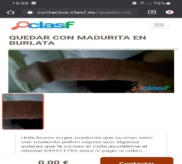 BUSCO MADURAS CASADAS INSATISFECHAS. EN BURLATA