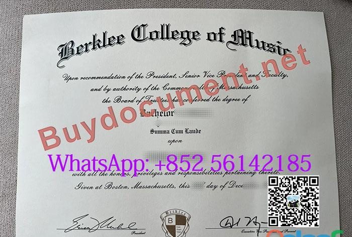 BUY BERKLEE COLLEGE OF MUSIC DIPLOMA. EN ESPAÑA