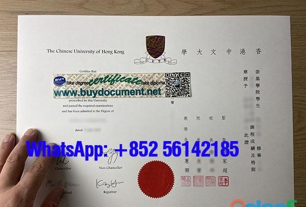 FAKE CUHK DIPLOMA FOR SALE. EN ESPAÑA