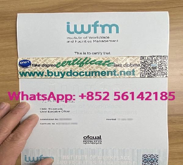 FAKE IWFM CERTIFICATE FOR SALE EN ESPAÑA