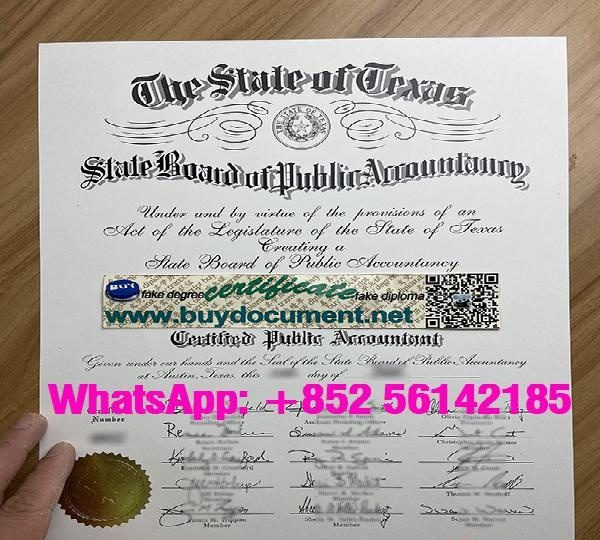 GET A TEXAS CPA CERTIFICATE. EN ESPAÑA