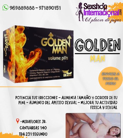 GOLDEN MAN TE DARA ESE IMPULSO SEXUAL QUE NECESITAS EN TU VIDA EN ESPAÑA