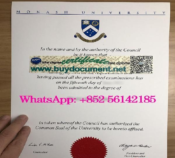 MONASH UNIVERSITY DIPLOMA FOR SALE EN ESPAÑA