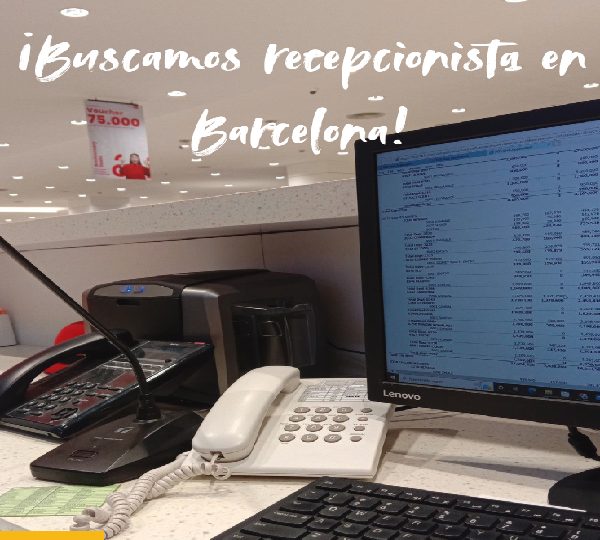 NUSCAMOS RECEPCIONISTA PARA CASA DE CITAS URGE BCN EN BARCELONA