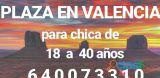 PLAZA EN PISO DISCRETO Y POCAS ESCORTS EN VALENCIA