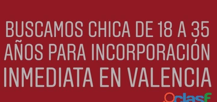 PLAZA EN VALENCIA TURNO DE DIA FLEXIBLE EN VALENCIA