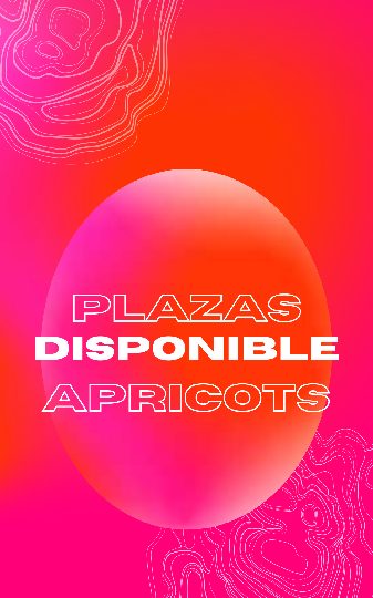 PLAZAS DISPONIBLES EN APRICOTS CENTRO EN BARCELONA