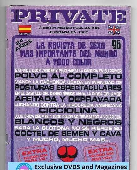 PRIVATE #96 BERTH MILTON. VENTA REVISTA MAGAZINE +18 (LOW COST) EN MADRID