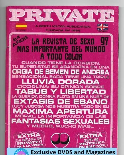 PRIVATE #97 BERTH MILTON. VENTA REVISTA MAGAZINE +18 (LOW COST) EN MADRID
