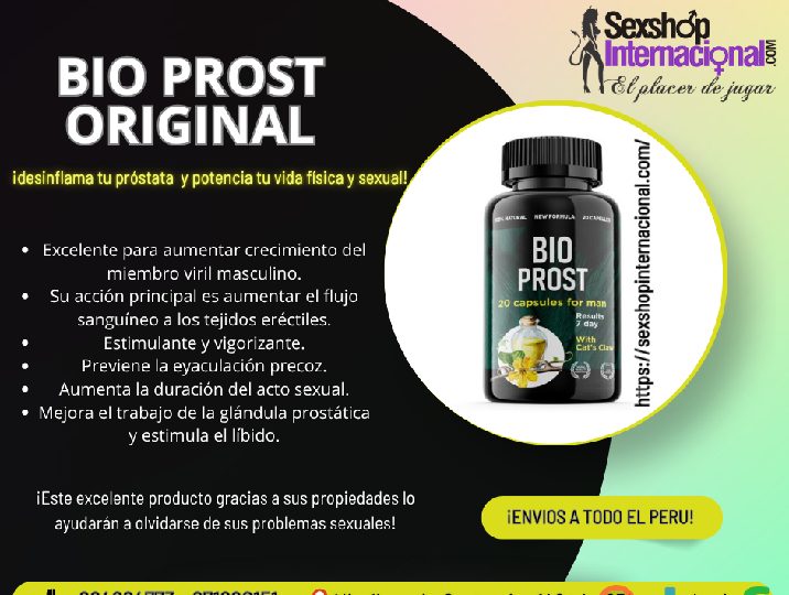 PROBLEMAS EN LA PROSTATA? BIO PROST ORIGINAL ES LA SOLUCION! EN ESPAÑA