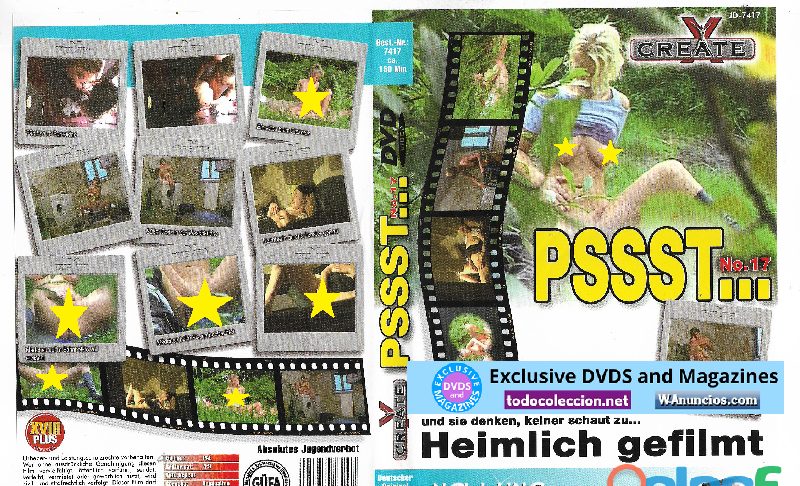 PSSST.. #17 HEIMLICH GUFILMT. CREATEX. PELICULA DVD ADULTOS + 18 (ADULT DVD RATED XXX) (LOW COST) EN MADRID