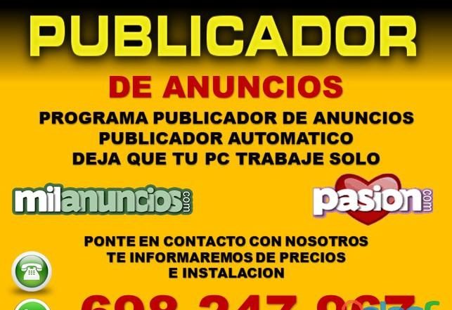 PUBLICADOR DE ANUNCIOS DE FORMA AUTOMATICA PROGRAMA EN ESPAÑA