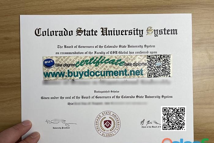 PURCHASE A FAKE COLORADO STATE UNIVERSITY DIPLOMA. EN ESPAÑA