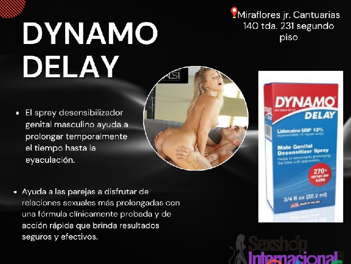 RETARDANTE AMERICANO ORIGINAL DYNAMO DELAY SEXSHOP MIRAFLORES EN ESPAÑA