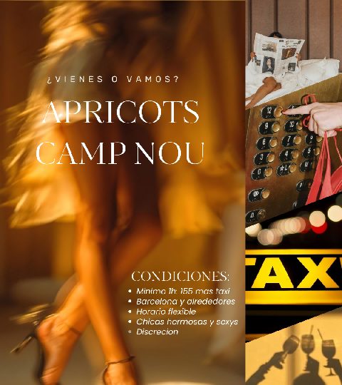 SALIDAS A DOMICILIOS Y HOTELES, APRICOTS... EN BARCELONA