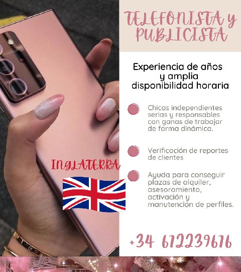 TELEFONISTA Y PUBLICISTA EN REINO UNIDO EN ESPAÑA