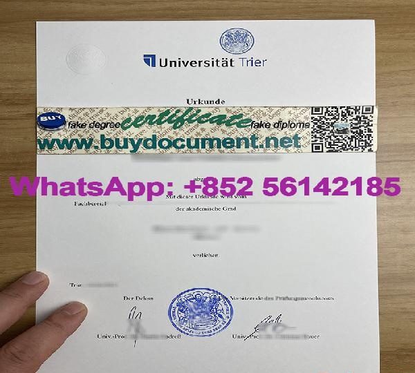 UNIVERSITY OF TRIER DIPLOMA FOR SALE. EN ESPAÑA