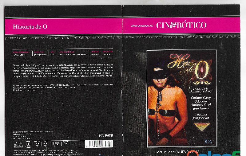 #VENDO #+18 HISTORIA DE O. PELICULA DVD ADULTOS CINE EROTICO. (ADULT DVD RATED X) EN ESP EN ESPAÑA