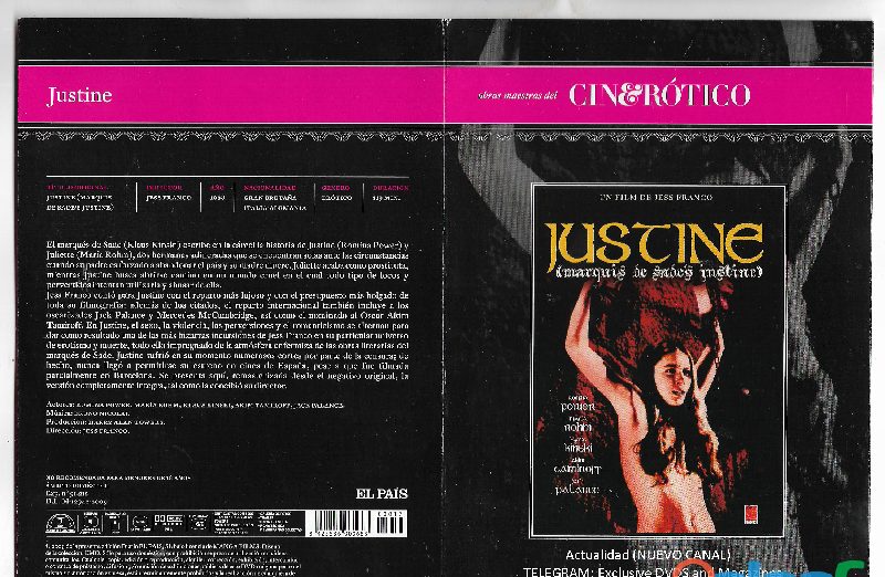 #VENDO #+18 JUSTINE. PELICULA DVD ADULTOS CINE EROTICO. (ADULT DVD RATED X) EN ESPAÑA EN ESPAÑA