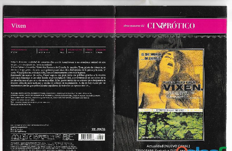 #VENDO #+18 VIXEN. CRIN. PELICULA DVD ADULTOS CINE EROTICO. (ADULT DVD RATED X) (LOW COST) EN ESPAÑA