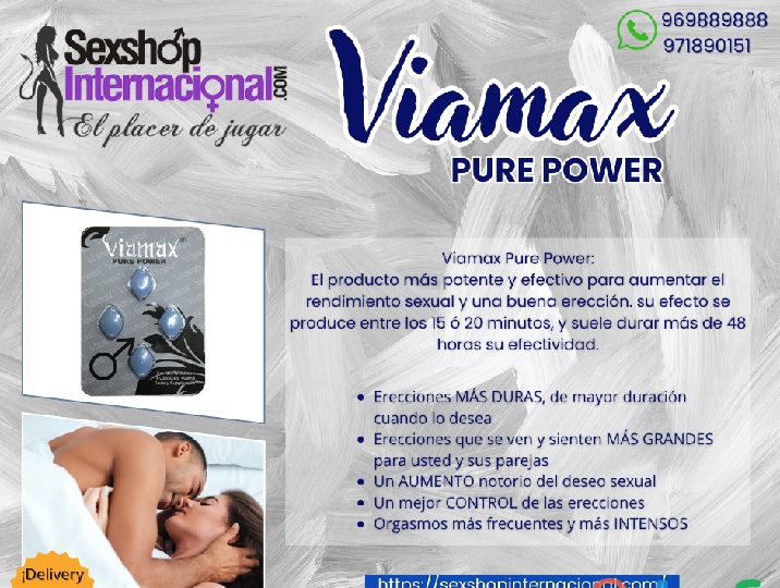 VIAMAX PURE POWER POTENCIADOR AMERICANO SEXSHOP MIRAFLORES EN ESPAÑA